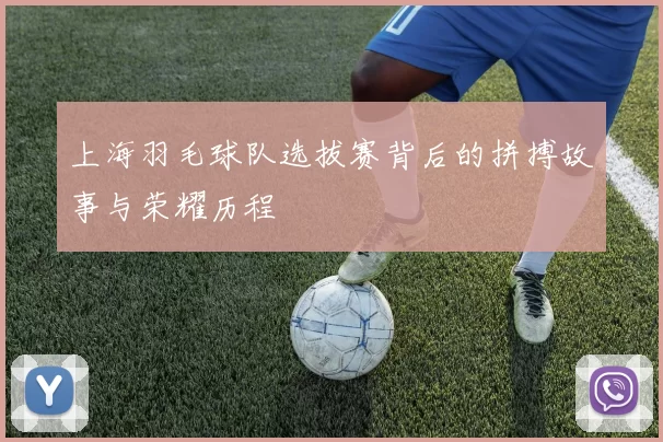 上海羽毛球队选拔赛背后的拼搏故事与荣耀历程